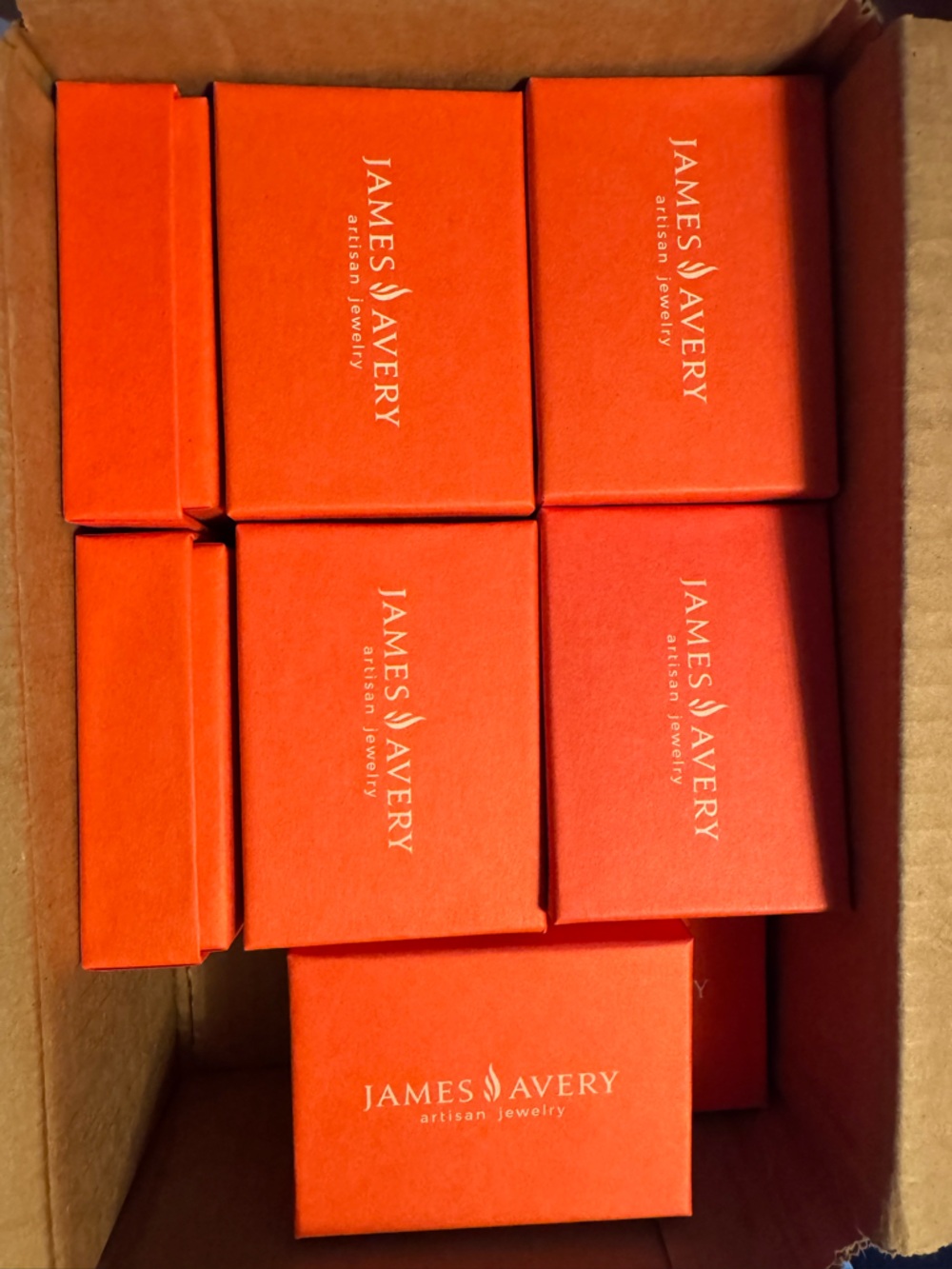 James Avery Jewelry Gift Boxes - 12 Sets with pouch in card.